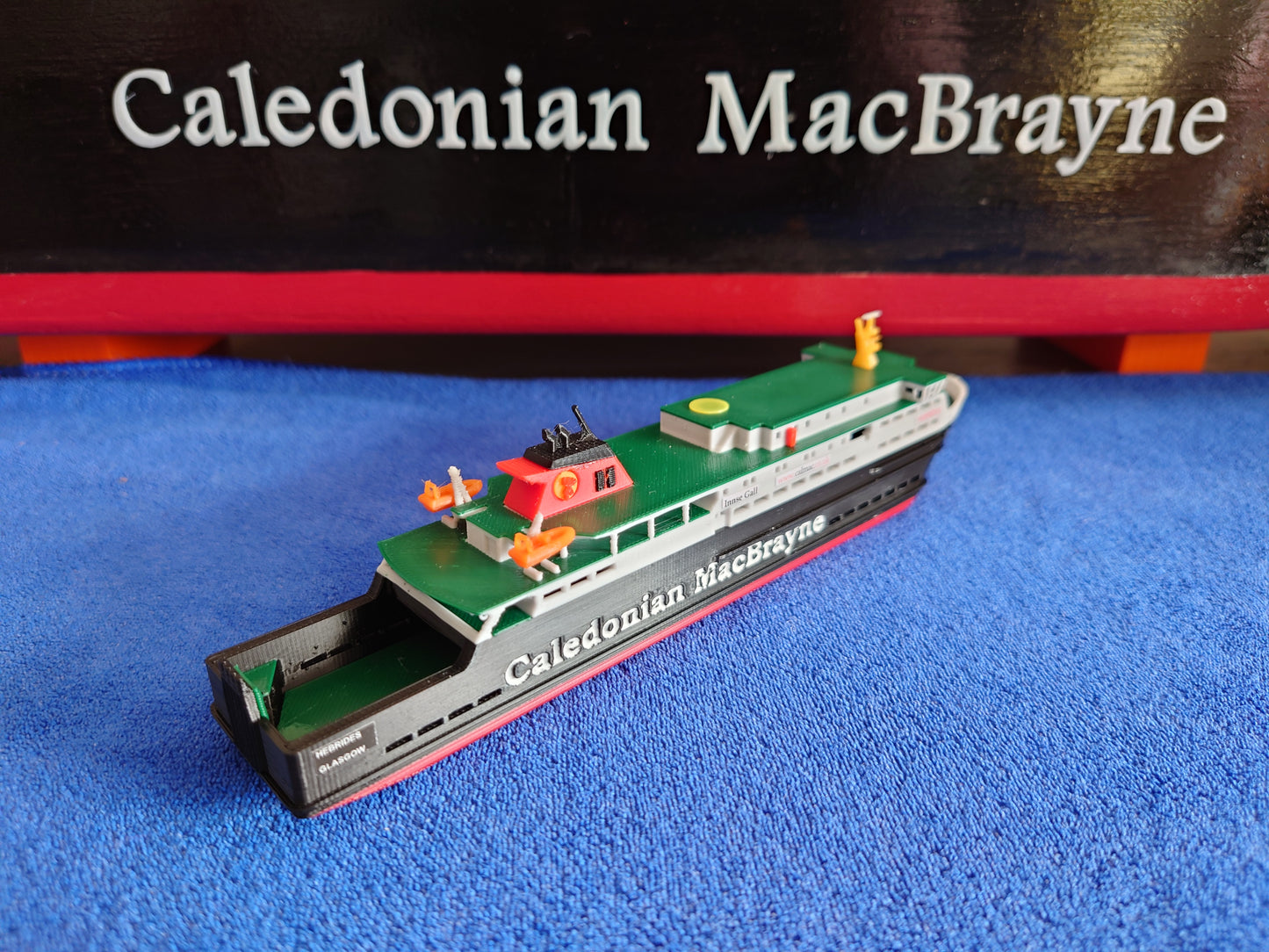 MV Hebrides 3d Printed Calmac Model Ferry 1:500 scale ship/boat