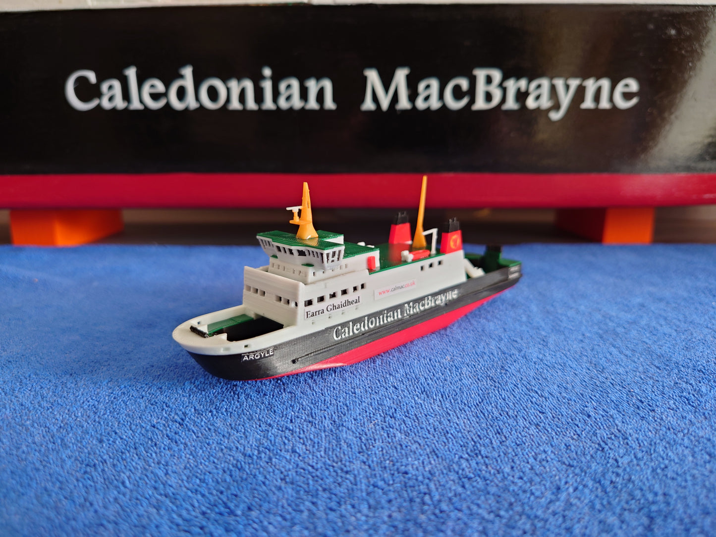 MV Argyle 3d Printed Calmac Model Ferry 1:500 scale ship/boat