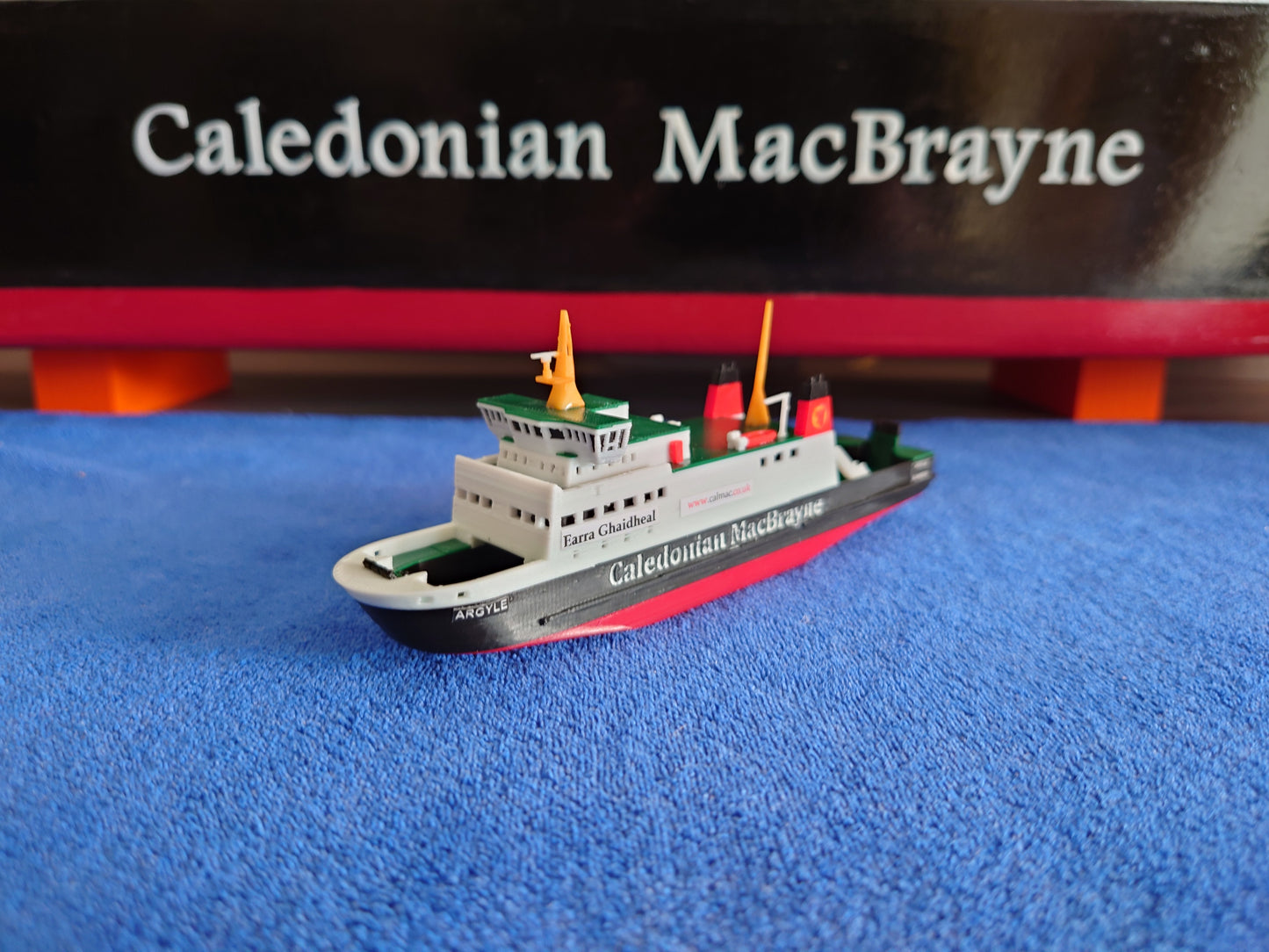 MV Argyle 3d Printed Calmac Model Ferry 1:500 scale ship/boat