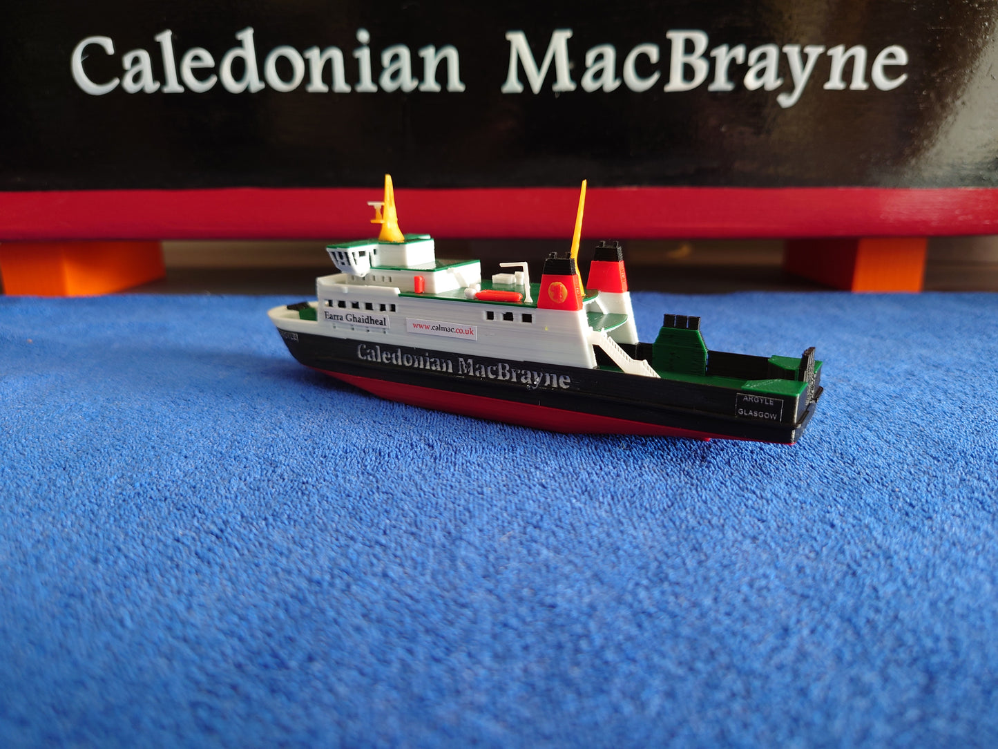 MV Argyle 3d Printed Calmac Model Ferry 1:500 scale ship/boat