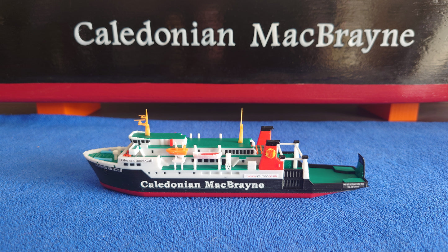 MV Hebridean Isles 3d Printed Calmac Model Ferry 1:500 scale ship/boat