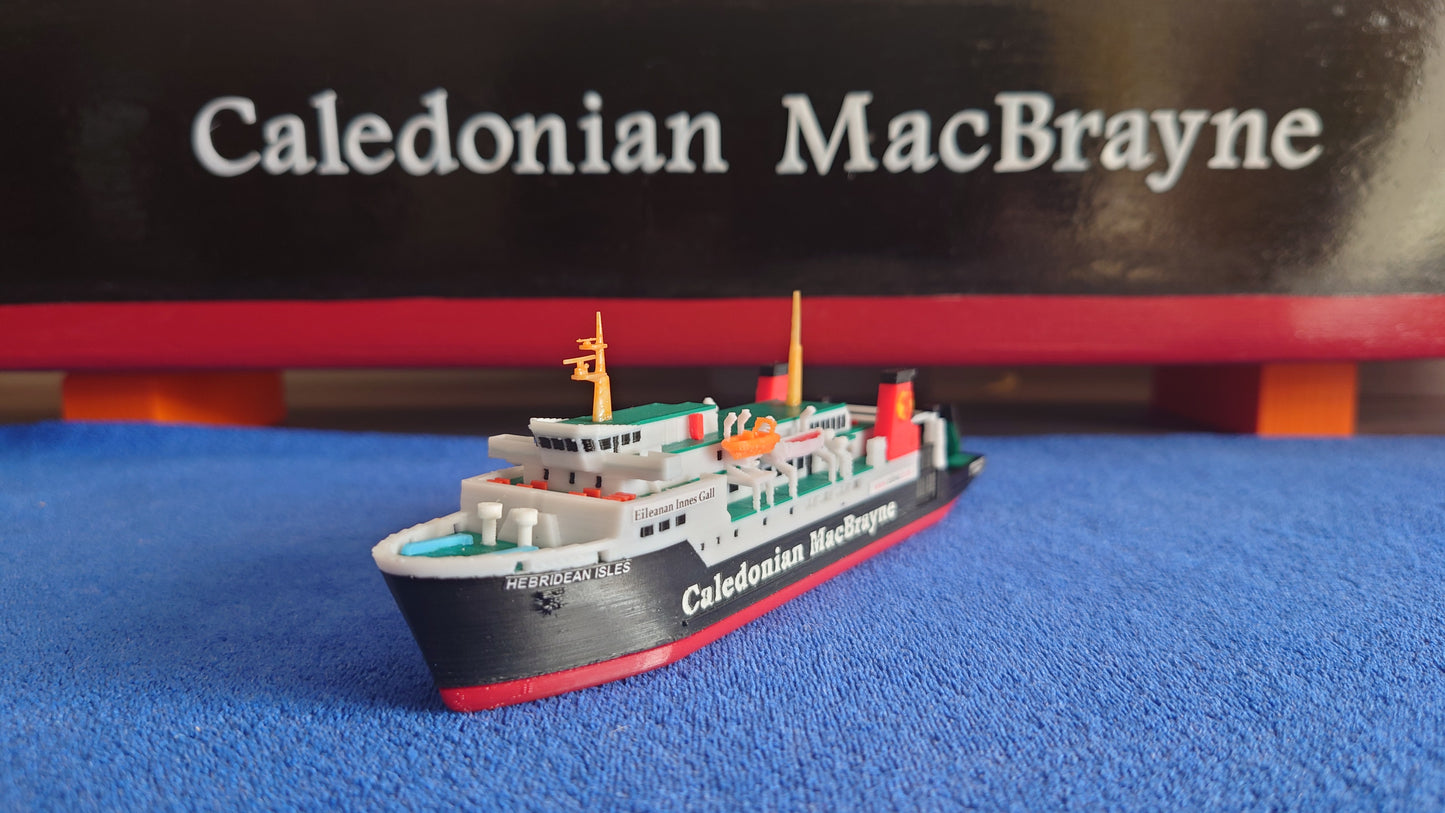 MV Hebridean Isles 3d Printed Calmac Model Ferry 1:500 scale ship/boat