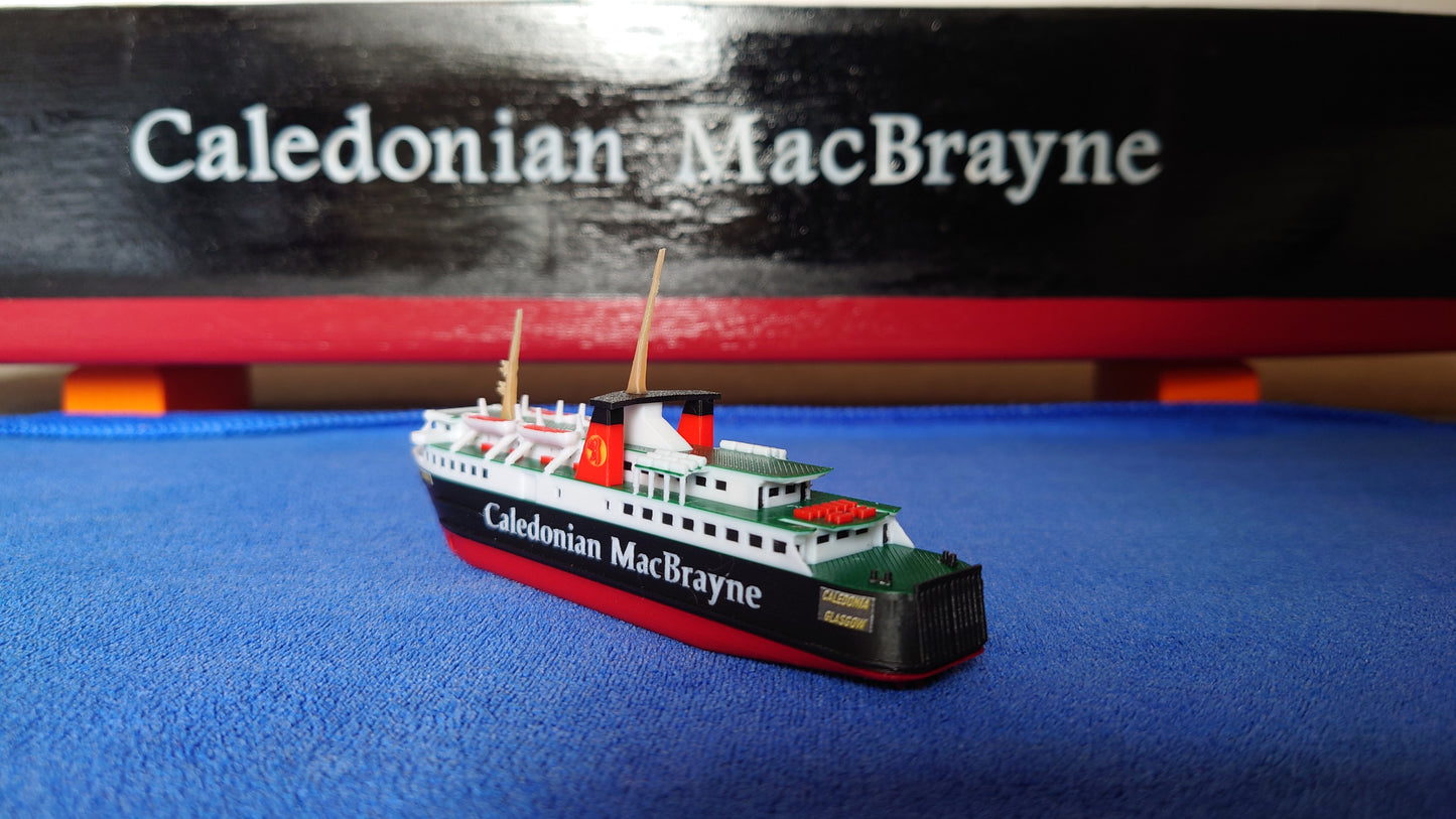 MV Caledonia 3d Printed Calmac Model Ferry 1:500 scale ship/boat