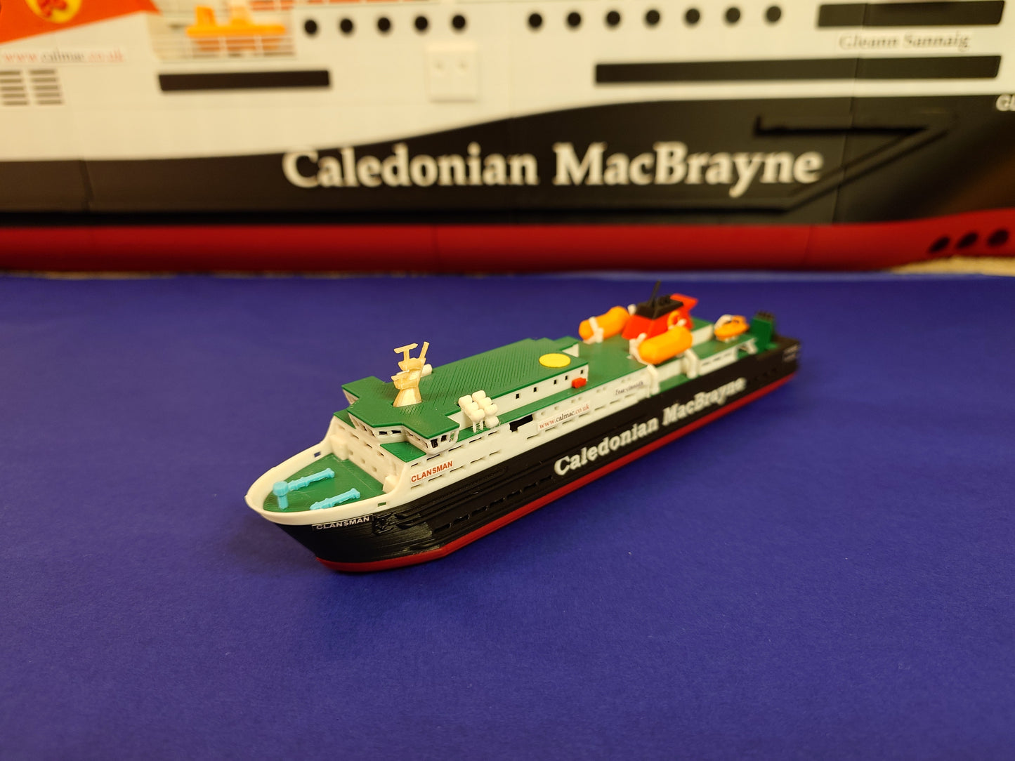 MV Clansman 3d Printed Calmac Model Ferry 1:500 scale ship/boat