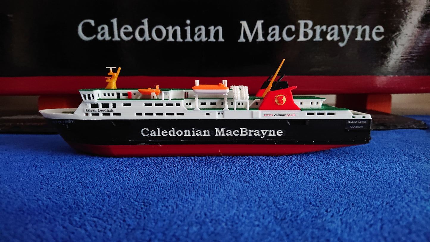MV Isle of Lewis 3d Printed Calmac Model Ferry 1:500 scale ship/boat