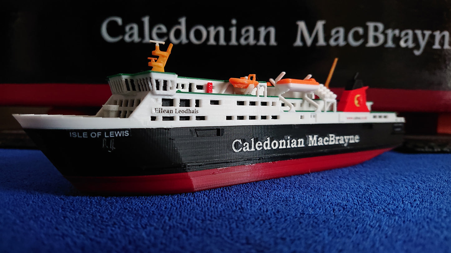 MV Isle of Lewis 3d Printed Calmac Model Ferry 1:500 scale ship/boat