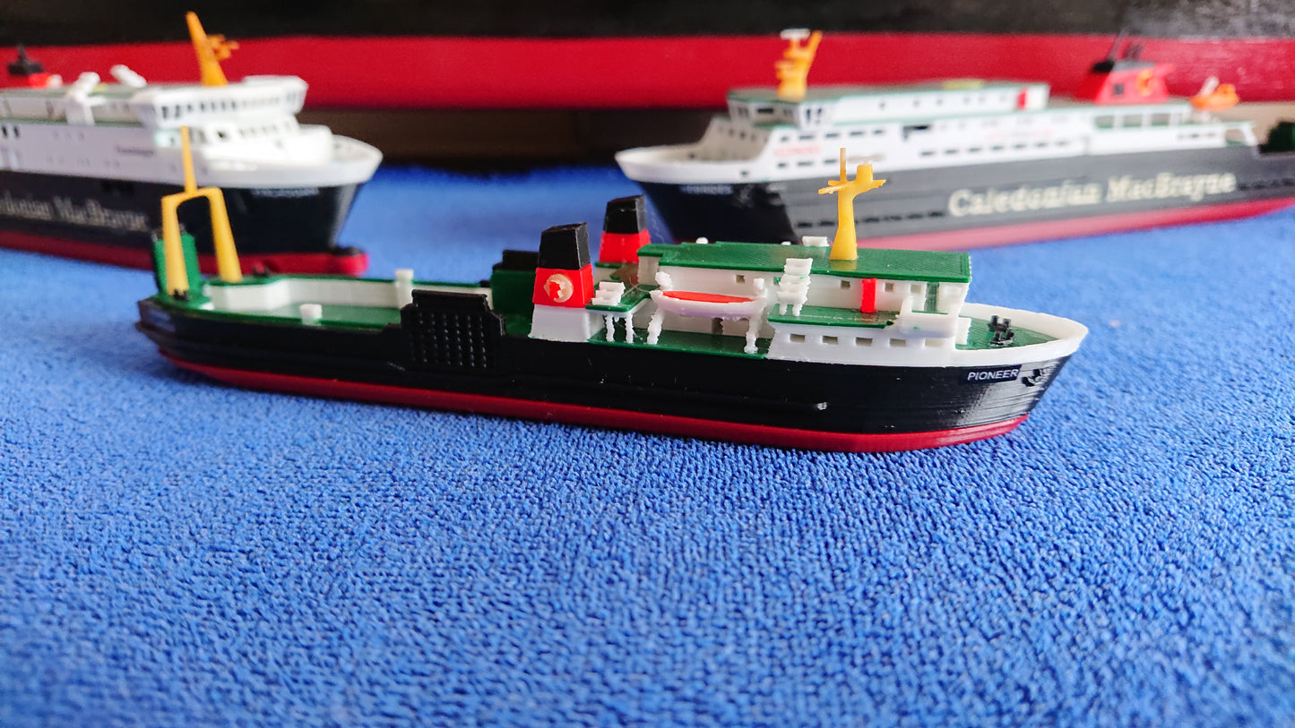 MV Pioneer 3d Printed Calmac Model Ferry 1:500 scale ship/boat