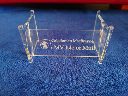 Laser Cut Acrylic Stand for MV Isle of Mull Calmac Ferry 1:500 scale ship/boat