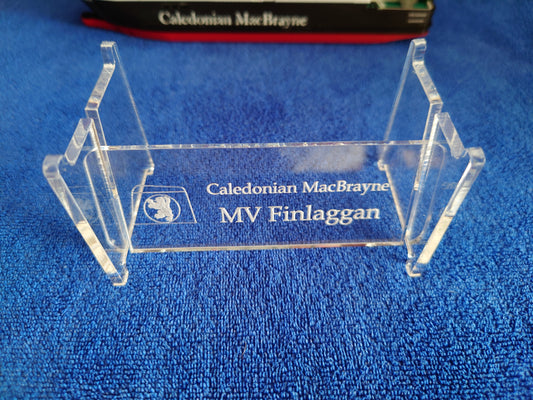Laser Cut Acrylic Stand for MV Finlaggan Calmac Ferry 1:500 scale ship/boat