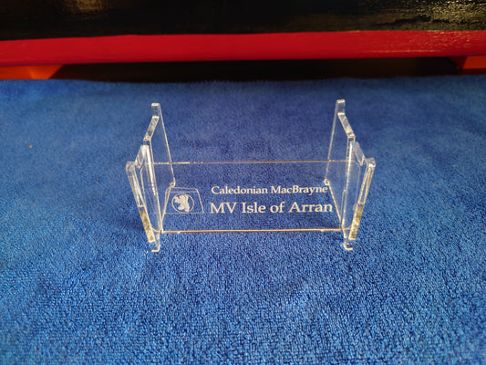 Laser Cut Acrylic Stand for MV Isle of Arran Calmac Ferry 1:500 scale ship/boat