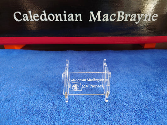Laser Cut Acrylic Stand for MV Pioneer Calmac Ferry 1:500 scale ship/boat