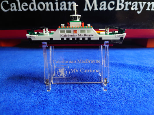MV Catriona Calmac 3d Printed Model Ferry 1:500 Scale and laser cut stand