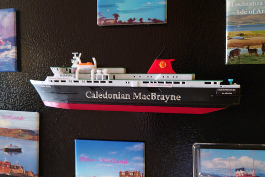 MV Caledonian Isles 3d Printed Fridge Magnet Calmac Model Ferry ship/boat