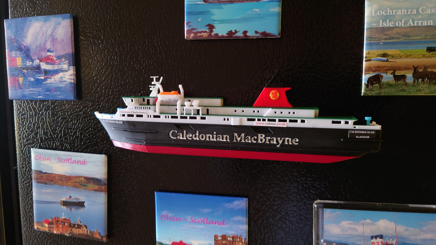 MV Caledonian Isles 3d Printed Fridge Magnet Calmac Model Ferry ship/boat