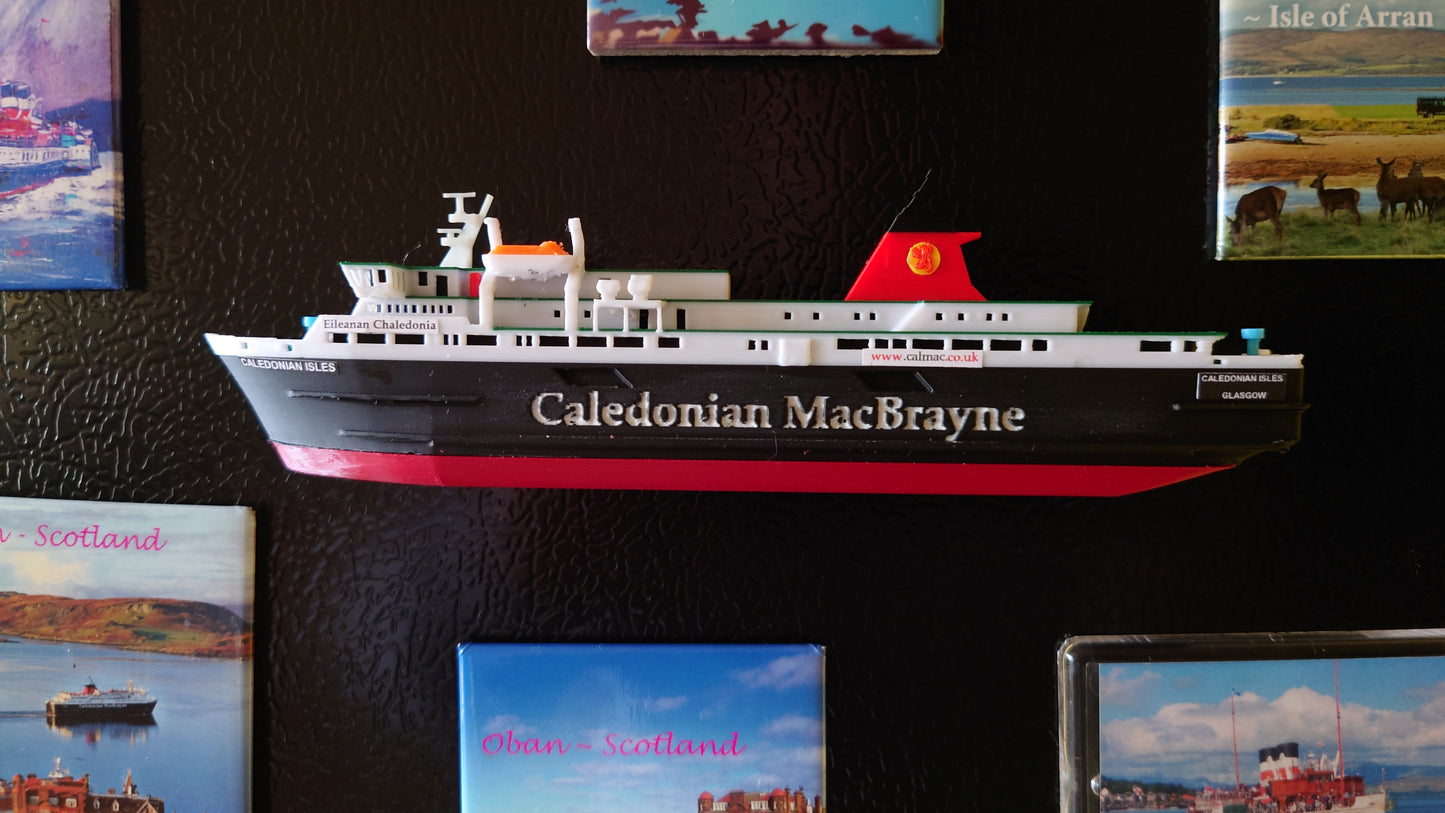 MV Caledonian Isles 3d Printed Fridge Magnet Calmac Model Ferry ship/boat