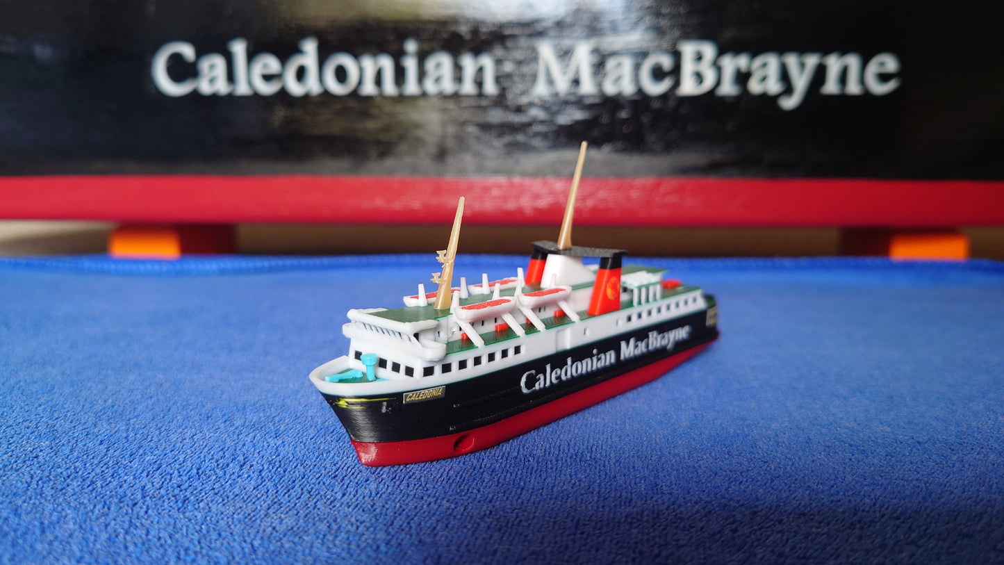 MV Caledonia 3d Printed Calmac Model Ferry 1:500 scale ship/boat