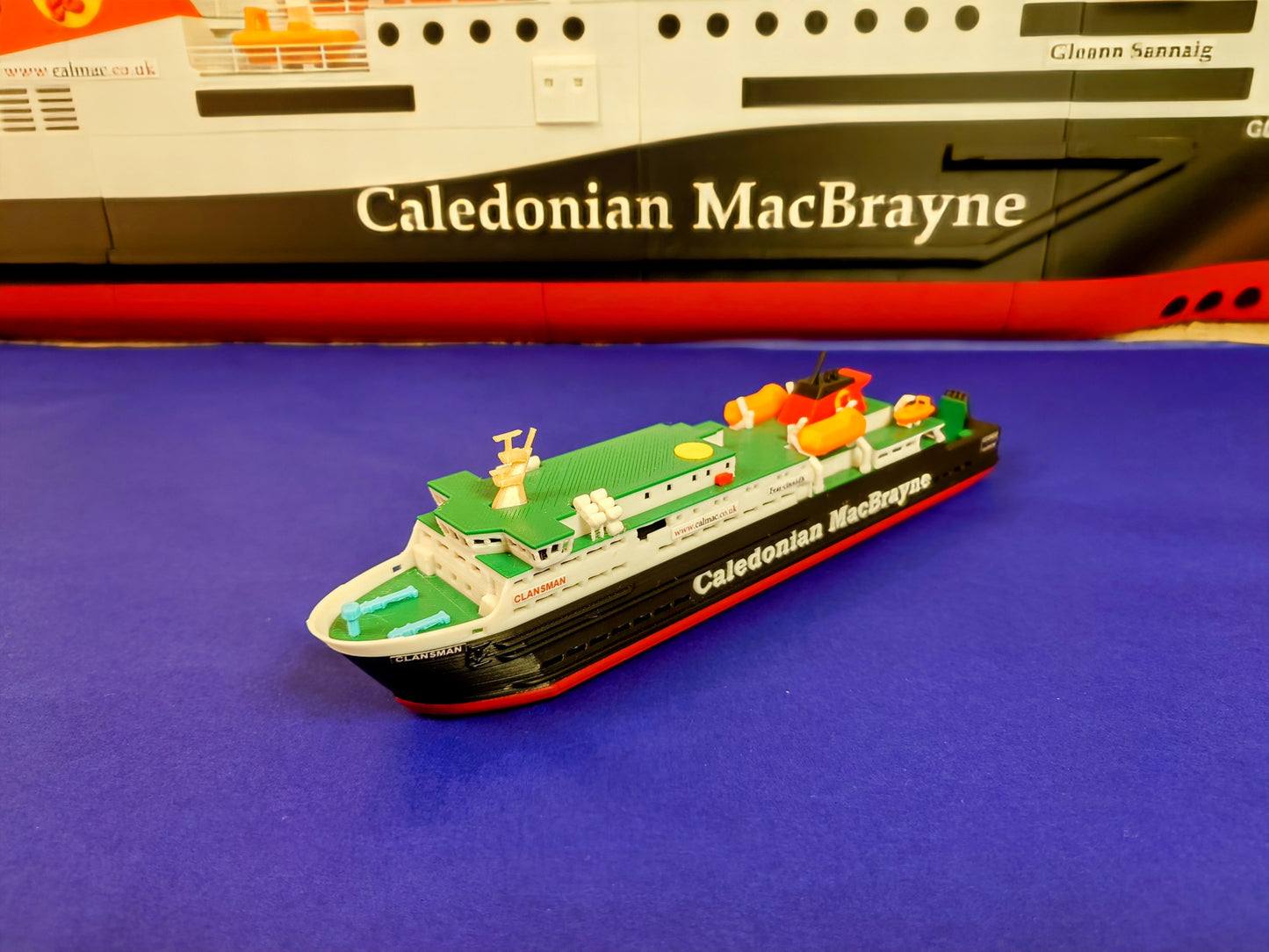MV Clansman 3d Printed Calmac Model Ferry 1:500 scale ship/boat