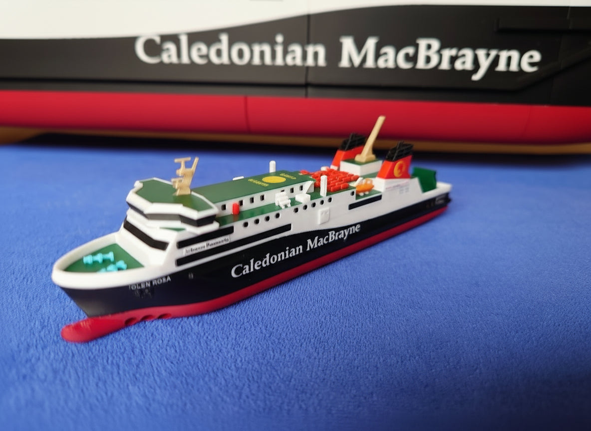 MV Glen Rosa 3d Printed Calmac Model Ferry 1:500 scale ship/boat