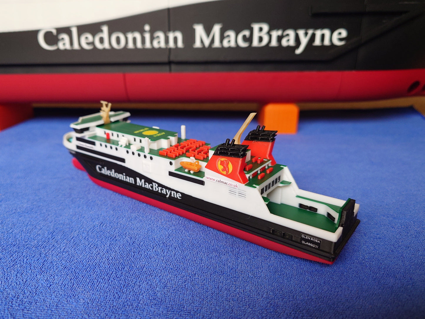 MV Glen Rosa 3d Printed Calmac Model Ferry 1:500 scale ship/boat